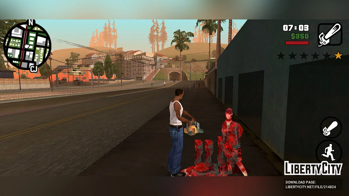 Резня бензопилой / GTA San Andreas (iOS, Android)