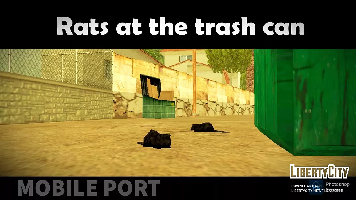 Крысы у мусорного бака (порт для Android) / GTA San Andreas (iOS, Android)