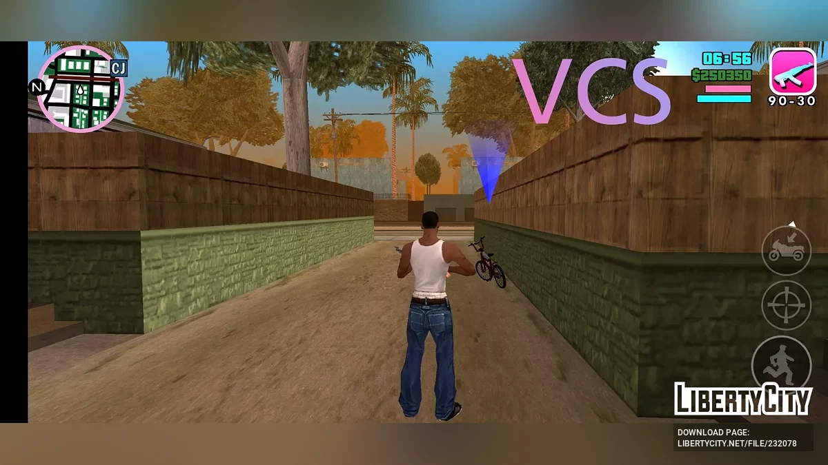 HUD в стиле LCS/VCS / GTA San Andreas (iOS, Android)