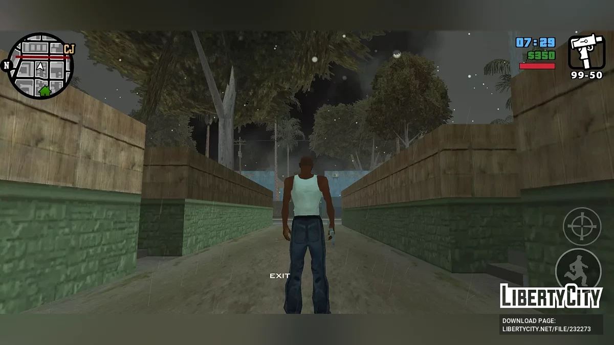 Снегопад как в Liberty City Stories / GTA San Andreas (iOS, Android)