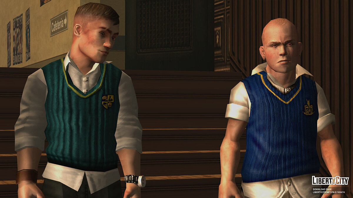 Скачать Фиксированная одежда игрока для Bully: Scholarship Edition