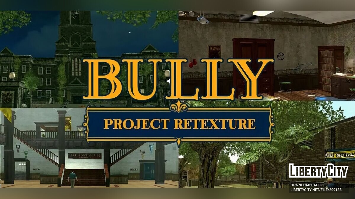 Скачать Project S.R.A Retexture: Bully AE для Bully: Scholarship Edition