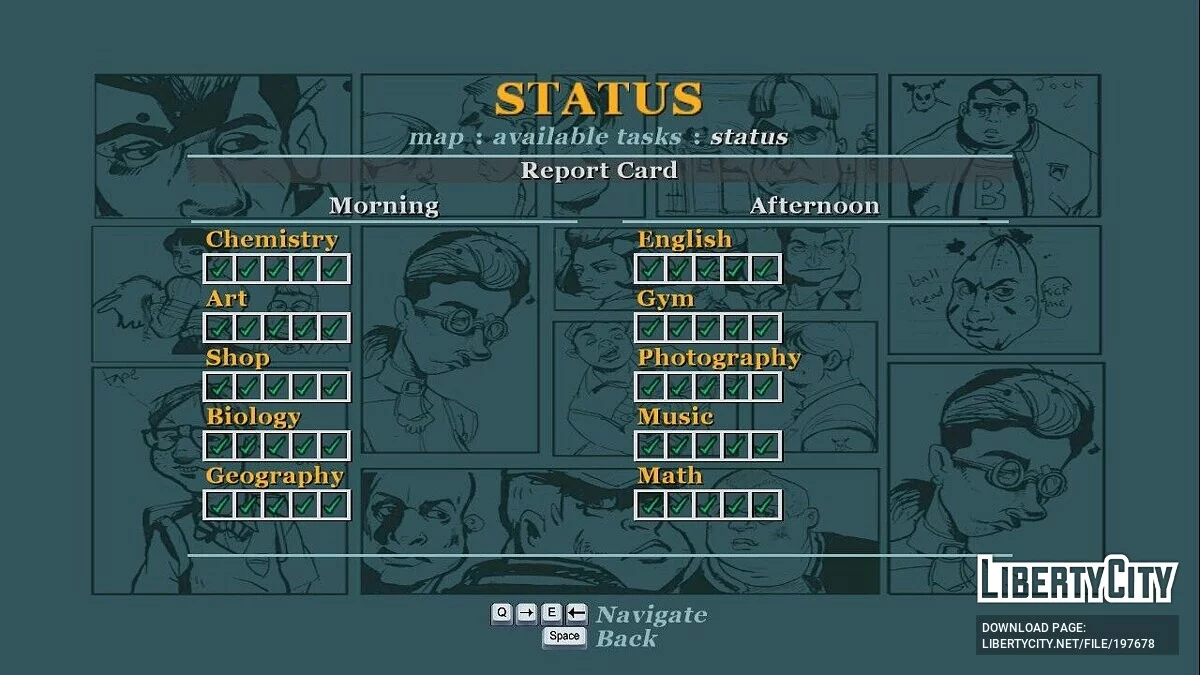 Сохранение 73.06%. Пройденная сюжетная линия, все доп. задания и уроки / Bully: Scholarship Edition