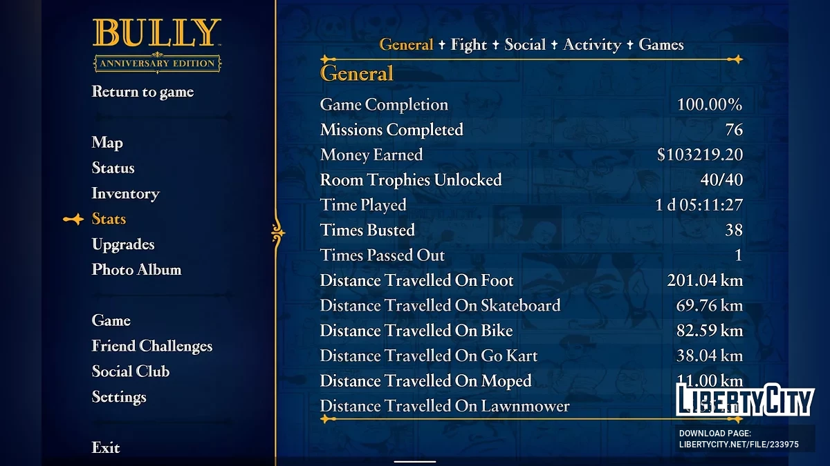 Bully Anniversary Edition 100% Сохранение / Bully: Scholarship Edition