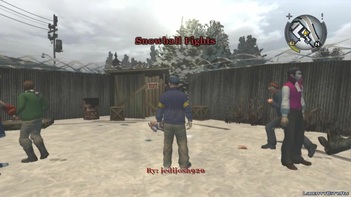Игра в снежки / Showball fights / Bully: Scholarship Edition