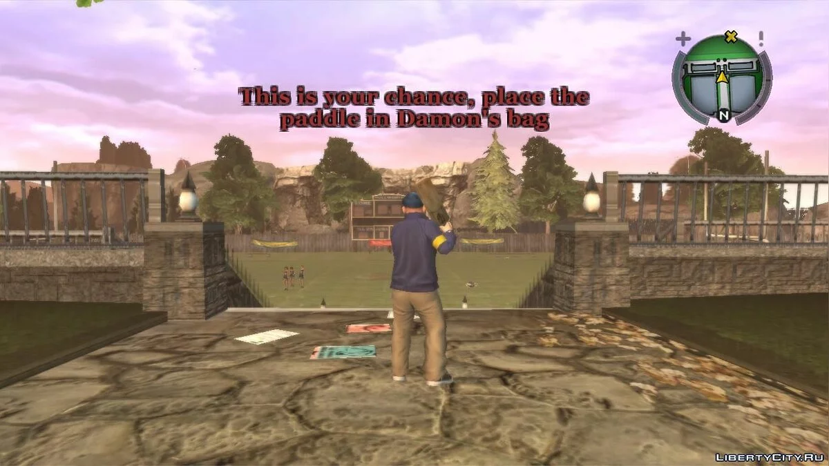 Удалённая миссия - Damon in trouble (The paddle) mission recreation / Bully: Scholarship Edition