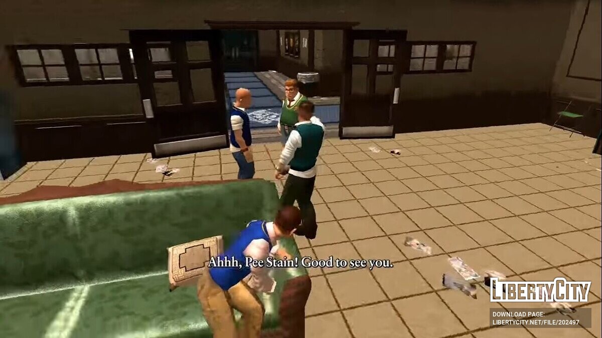 Скачать Noclip in cutscenes (Bully: Anniversary Edition) для Bully:  Scholarship Edition