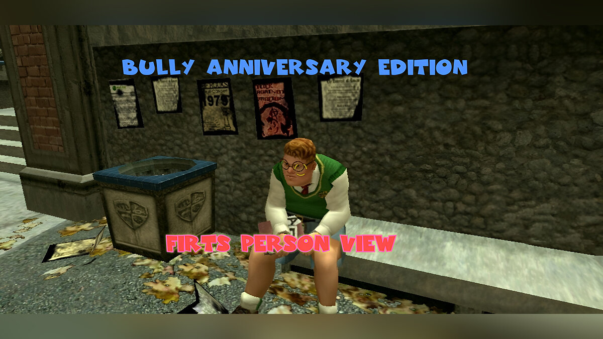 Скачать [ALPHA] Bully Anniversary Edition: Вид от первого лица для Bully:  Scholarship Edition