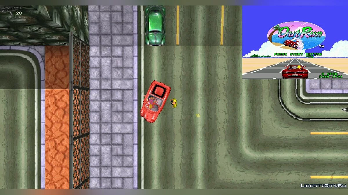Ferrari Testarossa из OutRun (SEGA) / GTA 1