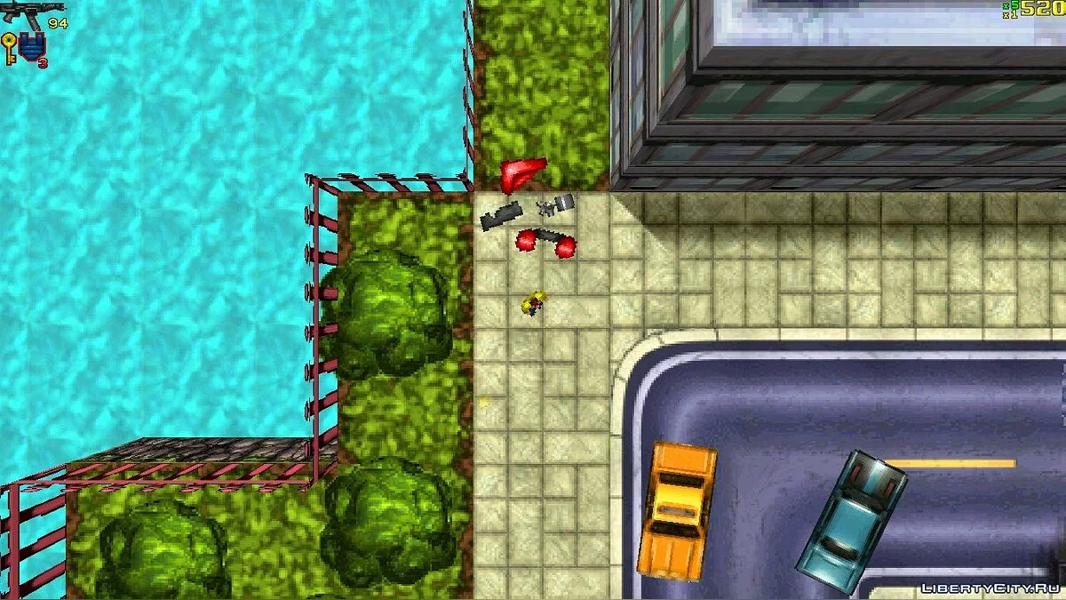 Лодка на старте игры / GTA 1