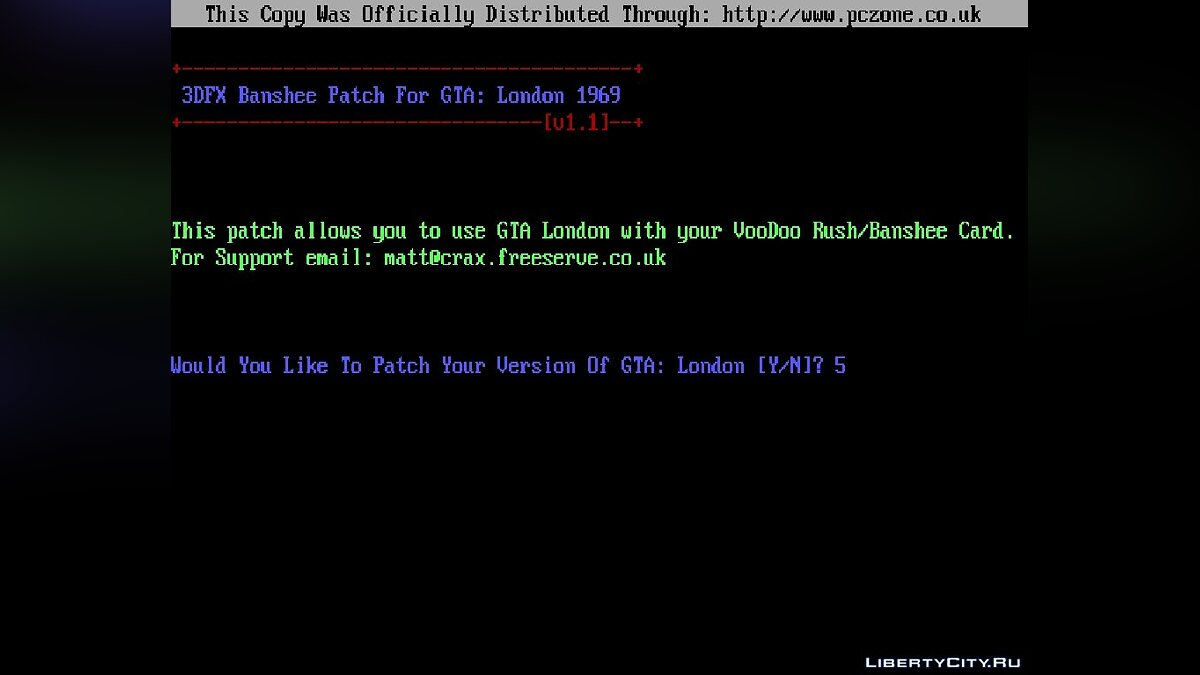 GTA London 3dfx Voodoo Banshee Patch для GTA 1 - Картинка #1