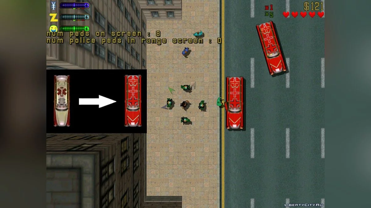 Red Cross Ambulance / GTA 2