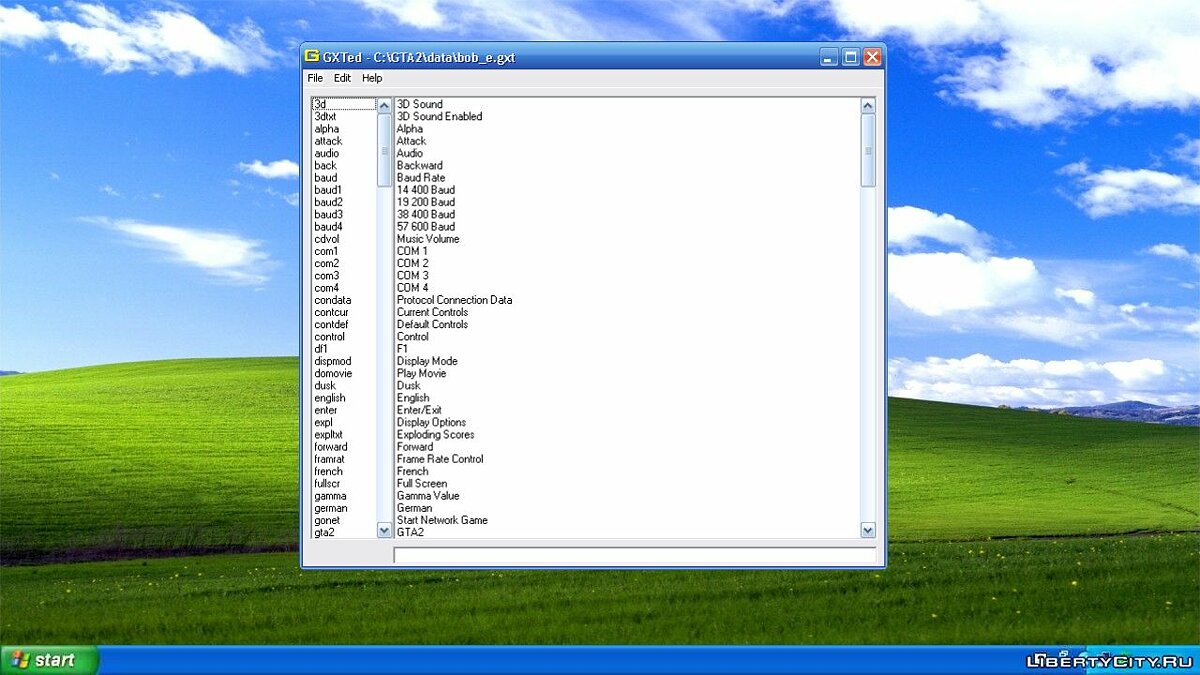 Скачать GXTed v1.2 - Редактор текста для GTA 2