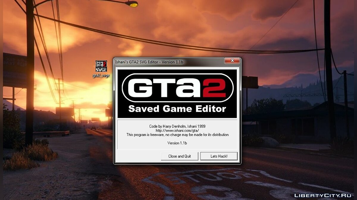 Ishani&#x27;s GTA2 SVG Editor v.1.1 - Редактор сохранений для GTA 2 - Картинка #1