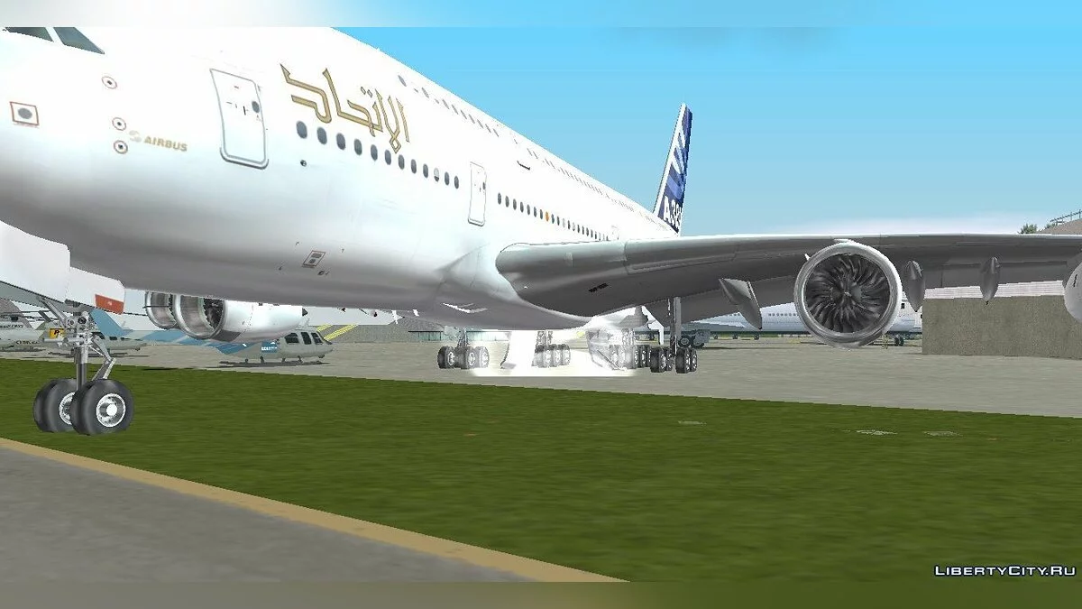Airbus A380-800 F-WWDD Etihad Titles / GTA 3