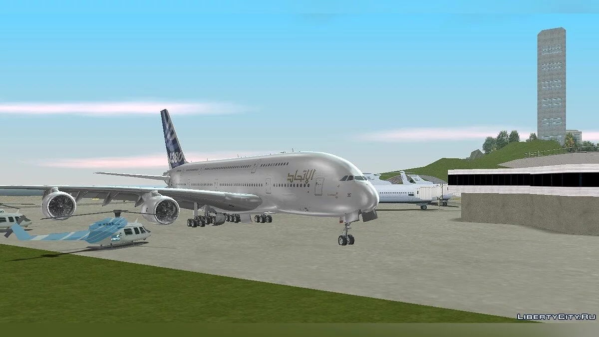 Airbus A380-800 F-WWDD Etihad Titles / GTA 3
