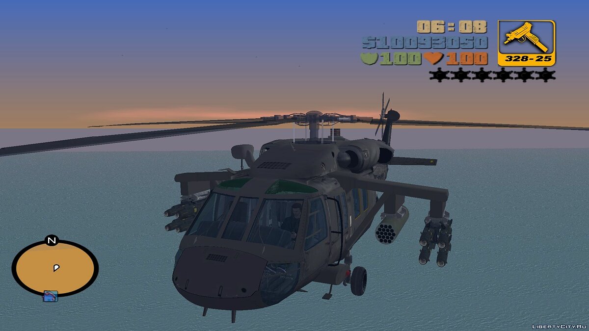 Скачать Sikorsky UH-60 Black Hawk для мода Aircraft для GTA 3