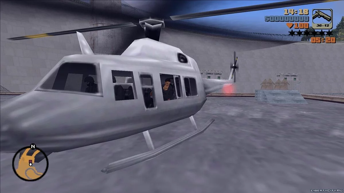 Стандартные вертолеты с интерьером / GTA 3
