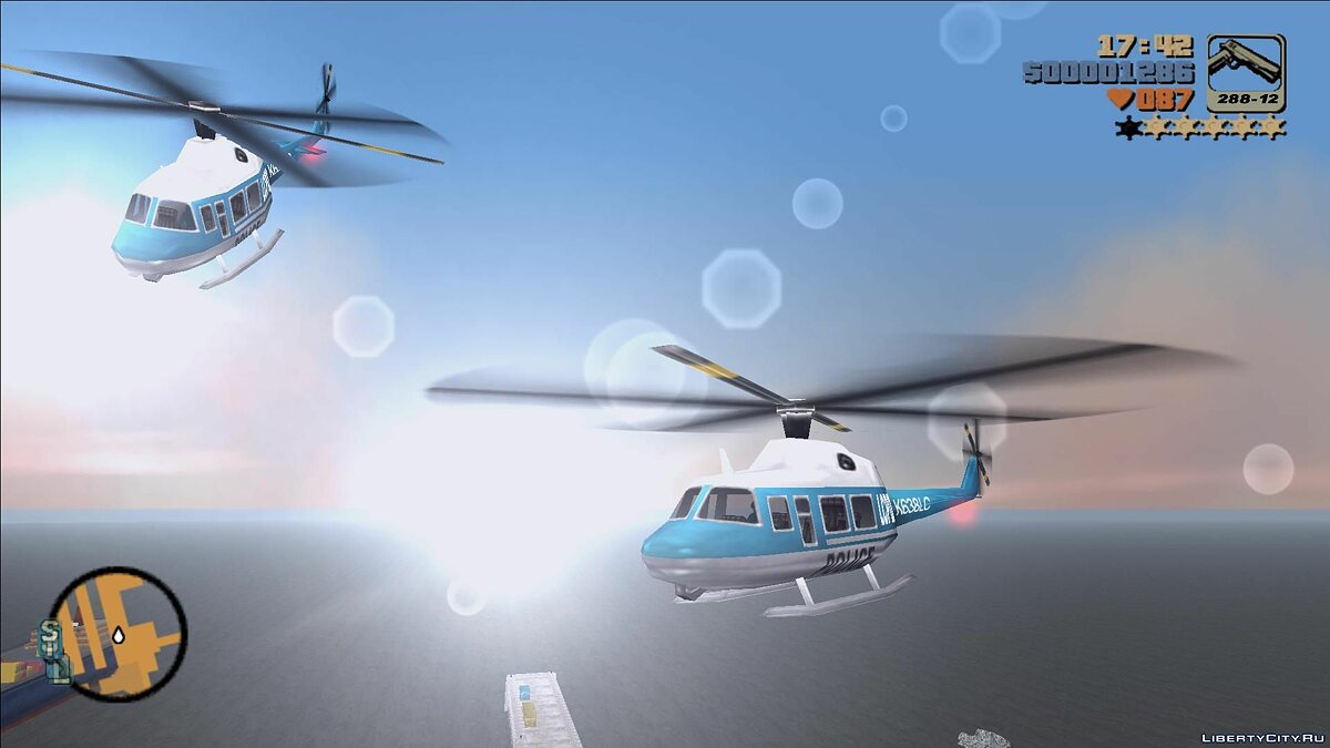Стандартные вертолеты с интерьером для GTA 3 - Картинка #2