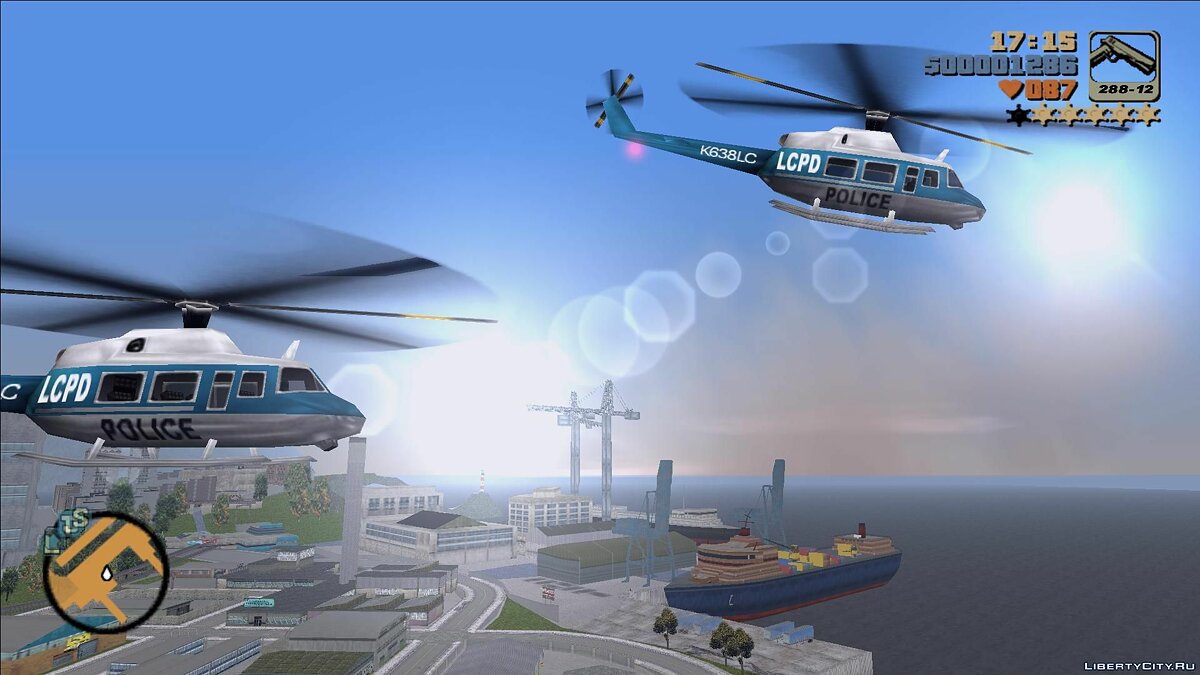 Стандартные вертолеты с интерьером для GTA 3 - Картинка #1