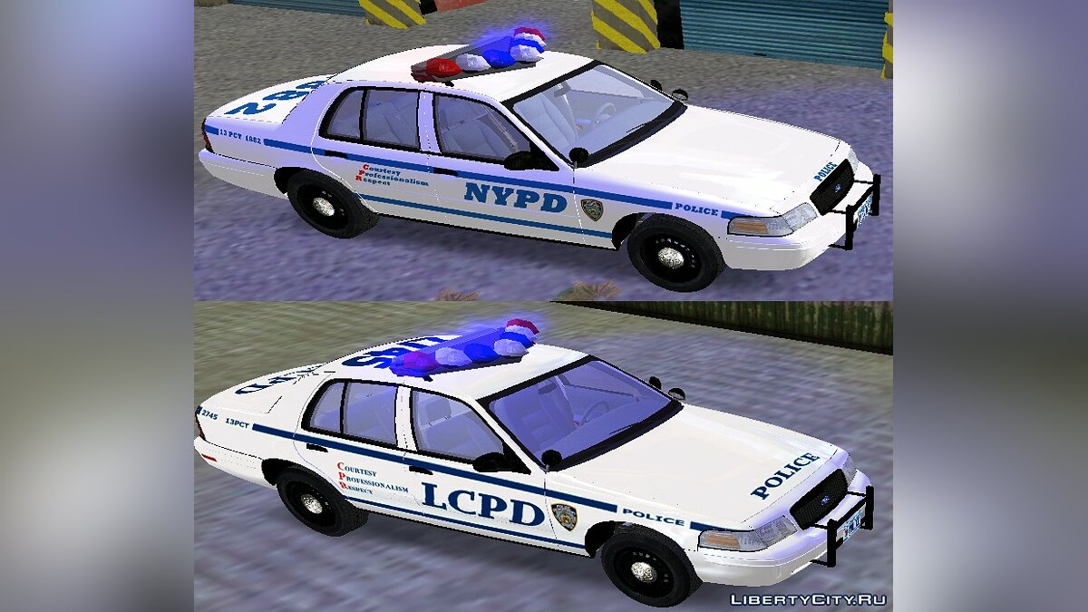 NYPD & LCPD Ford Crown Victoria для GTA 3 - Картинка #1