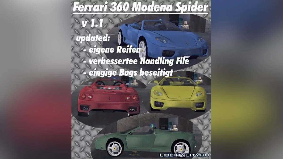 Ferrari 360 Spider / GTA 3