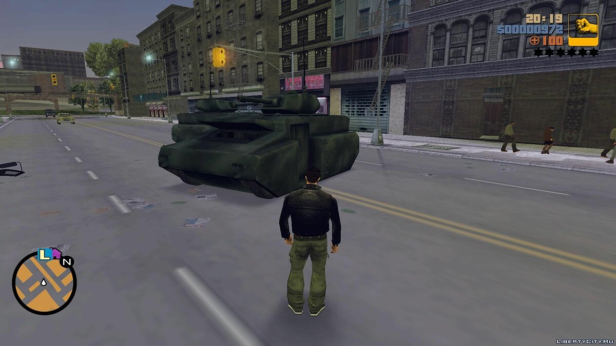 Скачать Улучшенный Танк для GTA 3