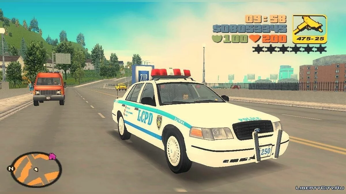 1998 Ford Crown Victoria LCPD Cruiser / GTA 3