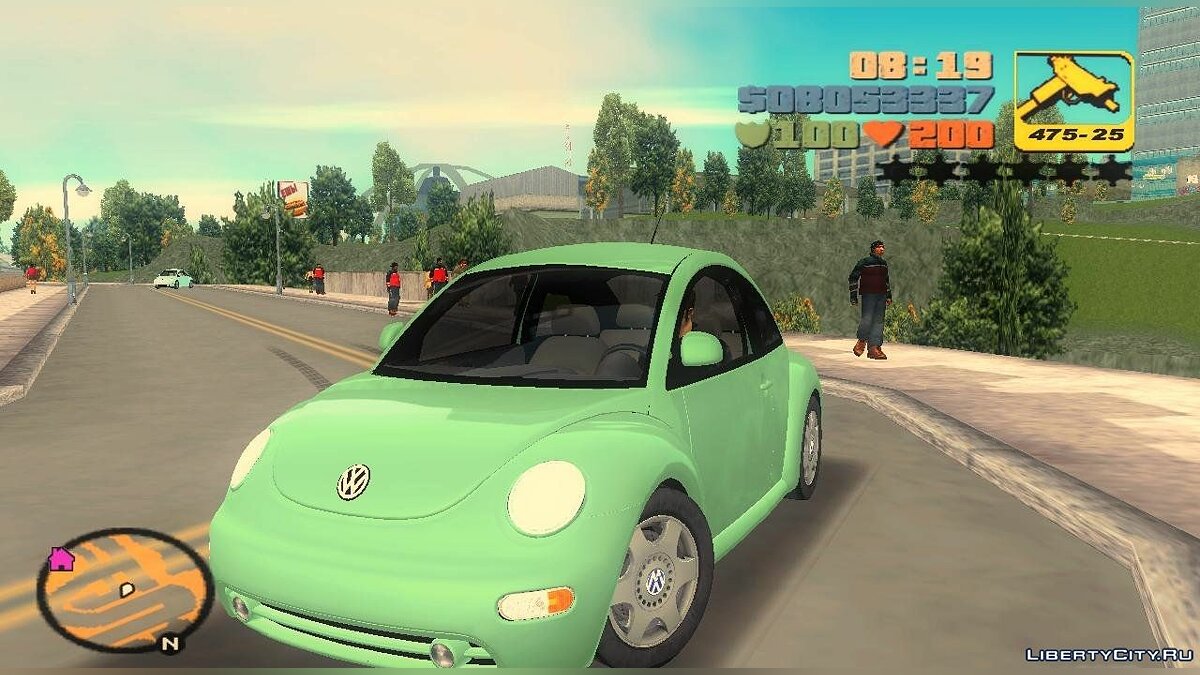 Скачать Volkswagen New Beetle для GTA 3