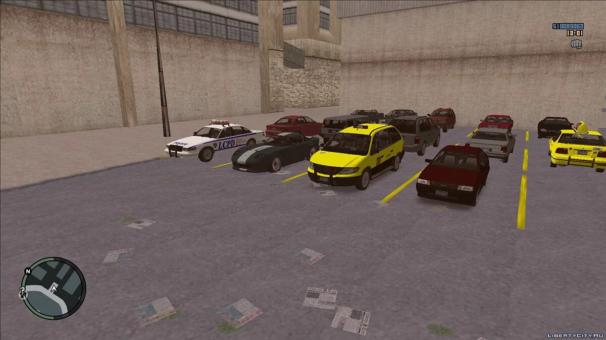 GTA IV Vehicles Pack for GTA III (beta) / GTA 3