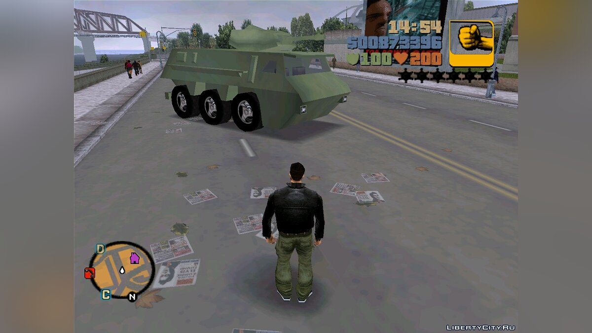 Скачать Beta APC Tank From Leaked Screen для GTA 3