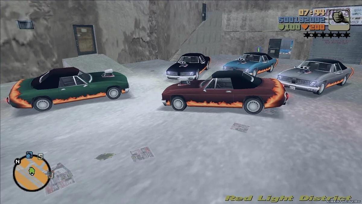 Перекрашиваемый Diablo Stallion / GTA 3
