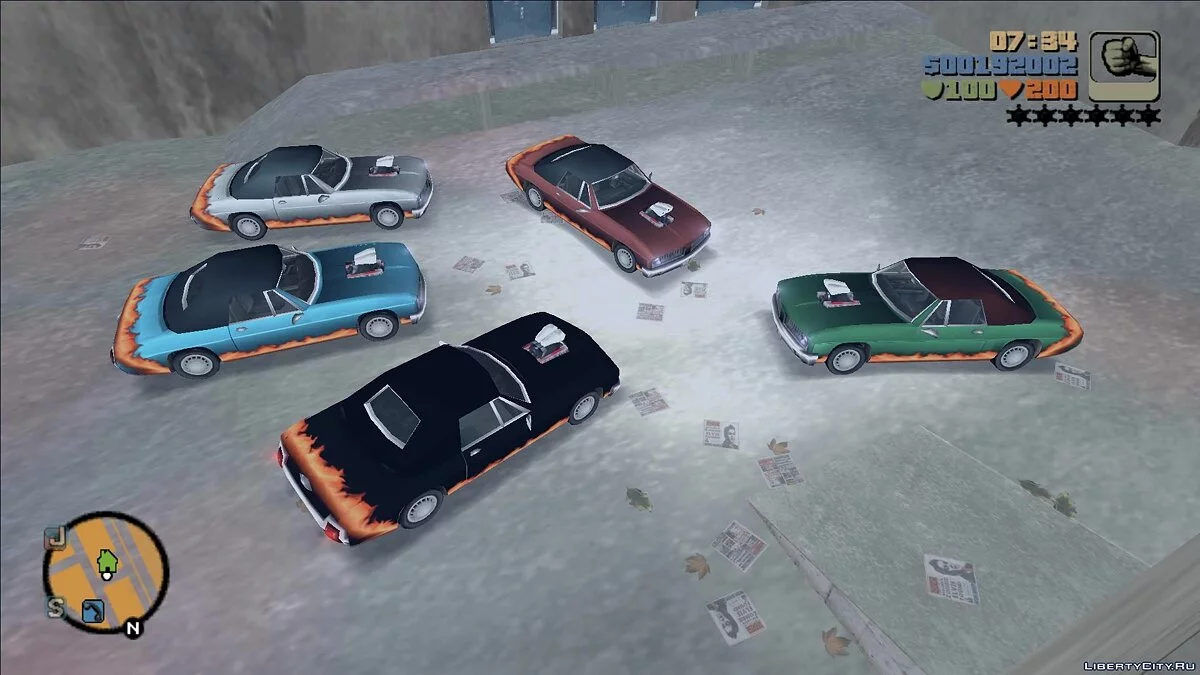 Перекрашиваемый Diablo Stallion / GTA 3