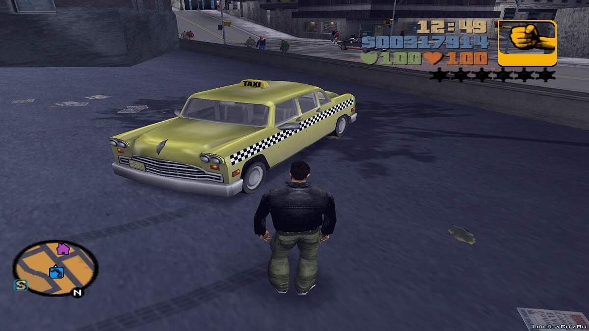 Скачать Cabbie Taxi Driver Style (для конкурса) для GTA 3