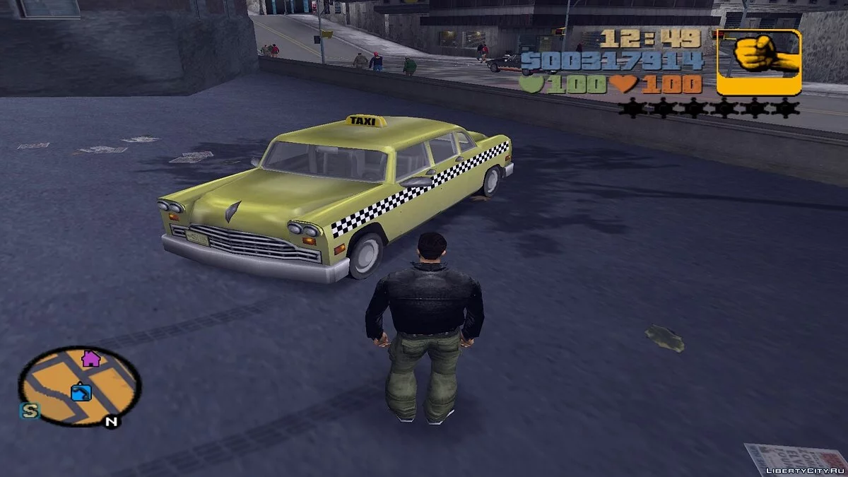 Cabbie Taxi Driver Style (для конкурса) / GTA 3