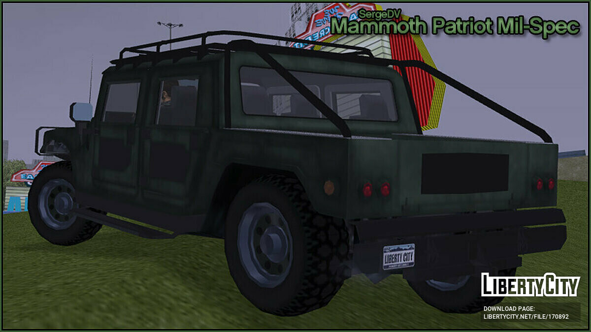 GTA 5 Mammoth Patriot Mil-Spec for GTA 3 - Картинка #2