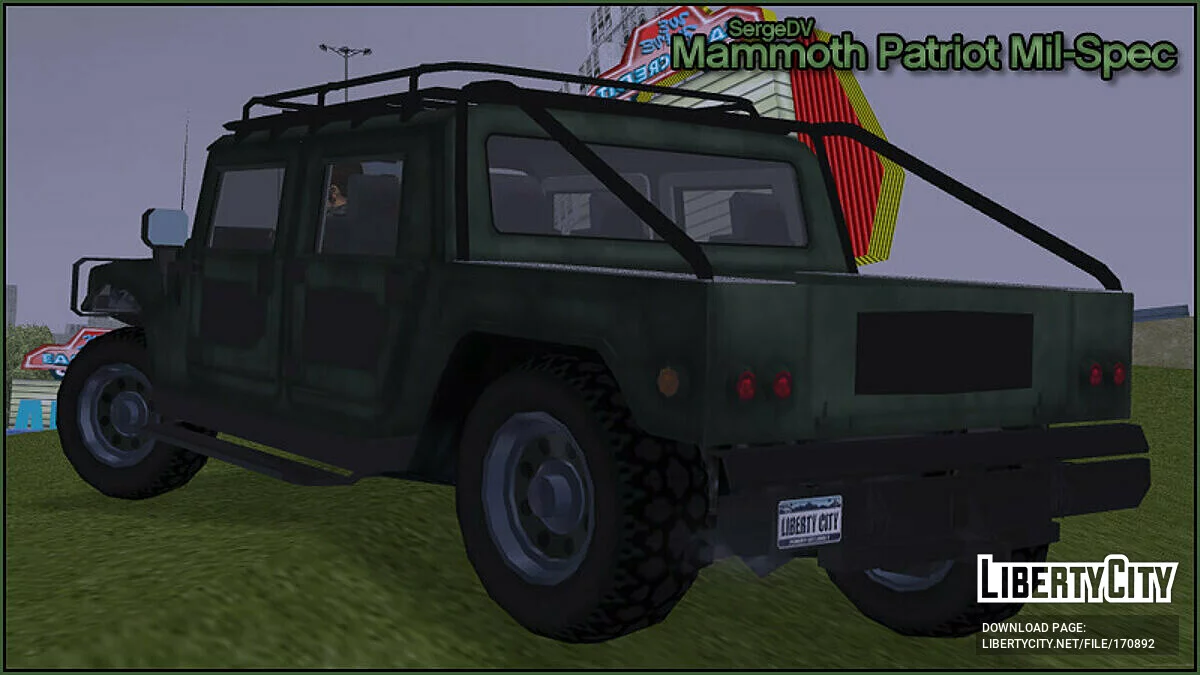 GTA 5 Mammoth Patriot военный / GTA 3