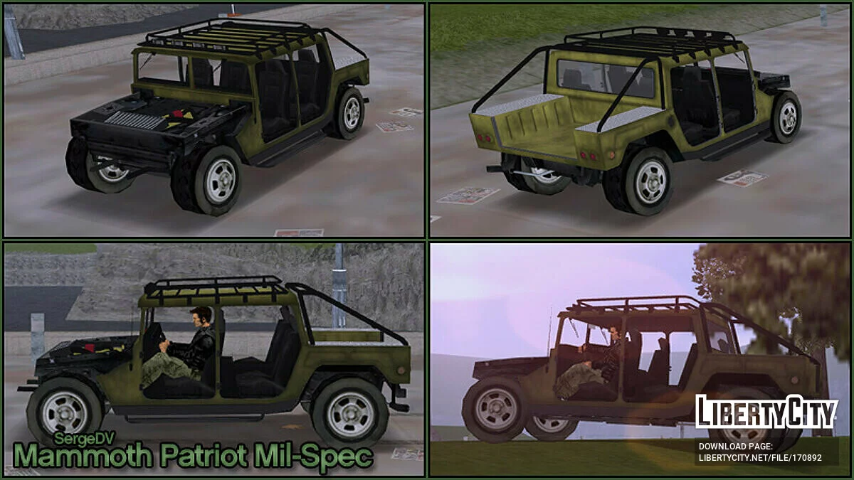 GTA 5 Mammoth Patriot военный / GTA 3