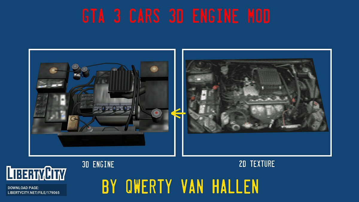 Cars 3D Engines для GTA 3 - Картинка #1