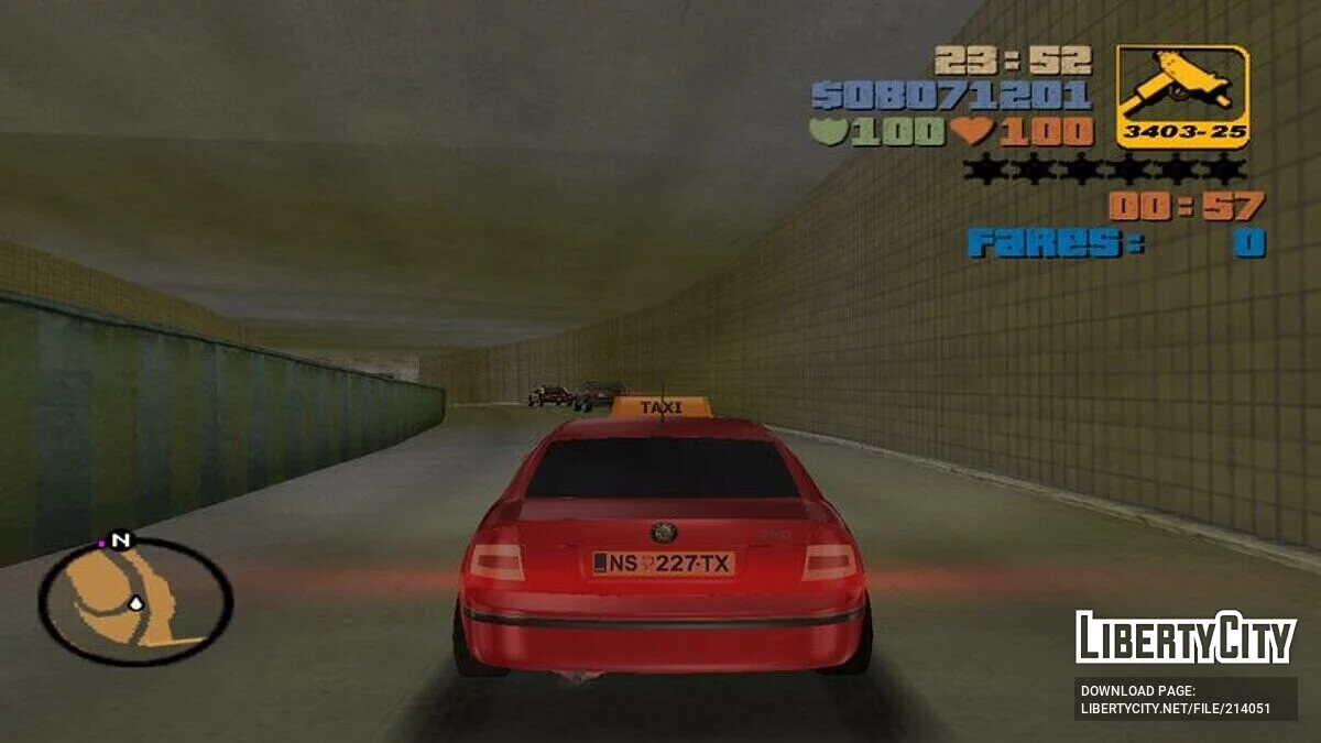 Skoda Superb Taxi 2001 / GTA 3