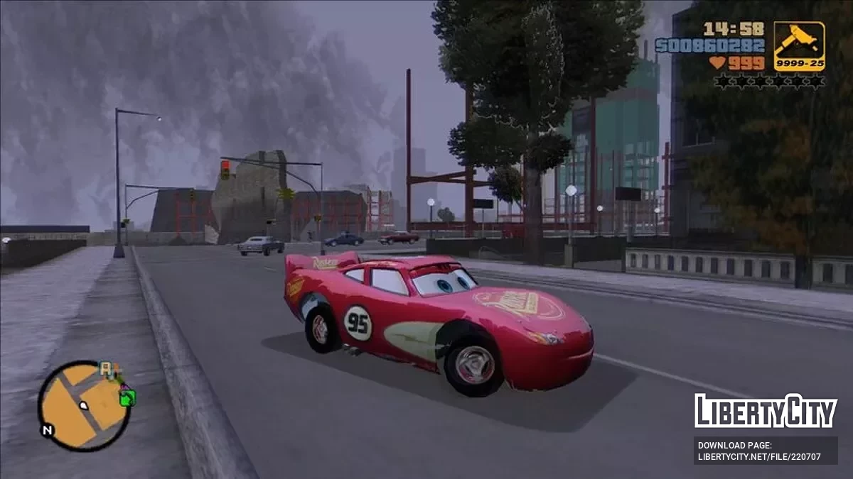 Диноко Маккуин и Маккуин из Радиатор-Спрингс / GTA 3