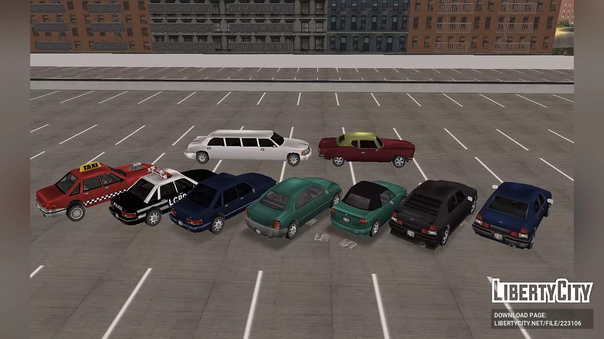GTA LCS Cars Pack (+Beta) in GTA 3 Style / GTA 3