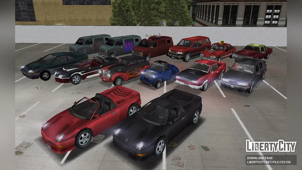 GTA LCS Cars Pack (+Beta) in GTA 3 Style / GTA 3
