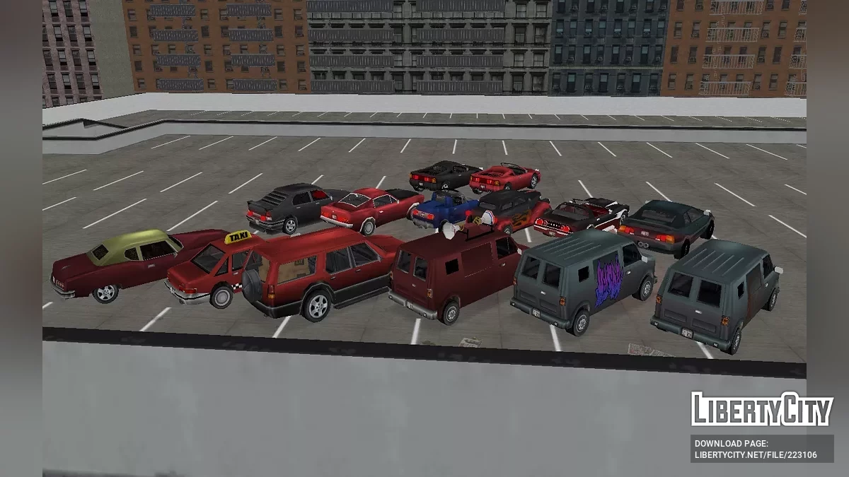 GTA LCS Cars Pack (+Beta) in GTA 3 Style / GTA 3