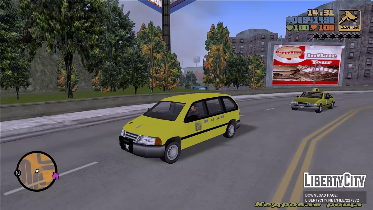 95' Blista LC Taxi / GTA 3