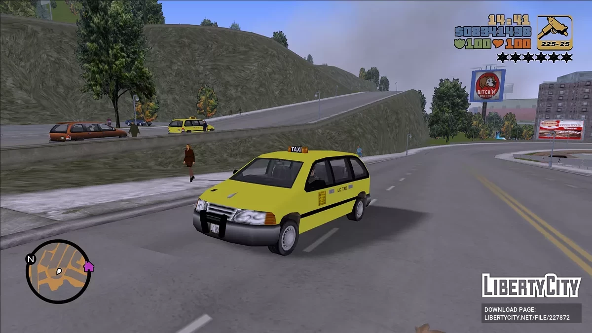 95' Blista LC Taxi / GTA 3