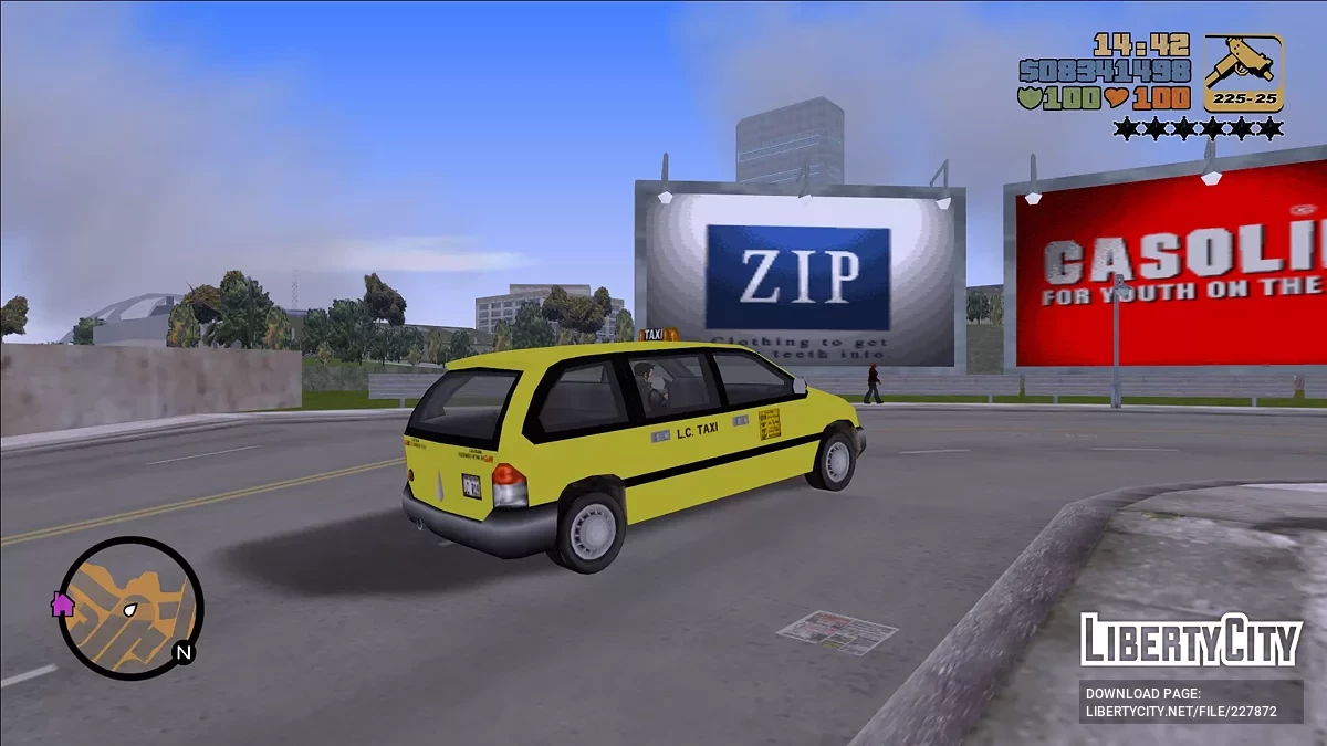 95' Blista LC Taxi / GTA 3