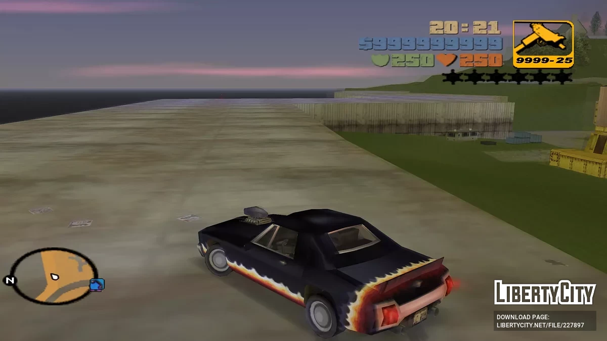 Обновленный Diablo Stallion / GTA 3