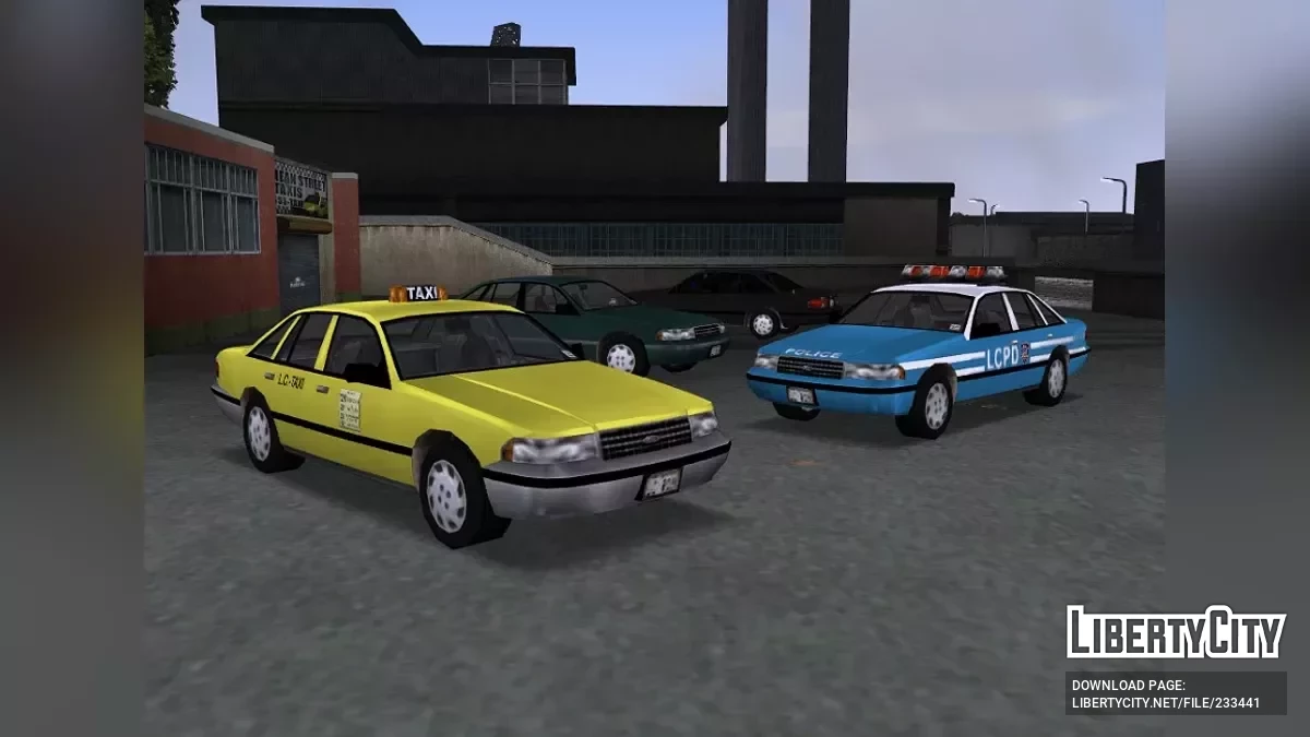 Эхо Крузер 1997 (Пак, III Такси, Полицейская Ремейк) / GTA 3