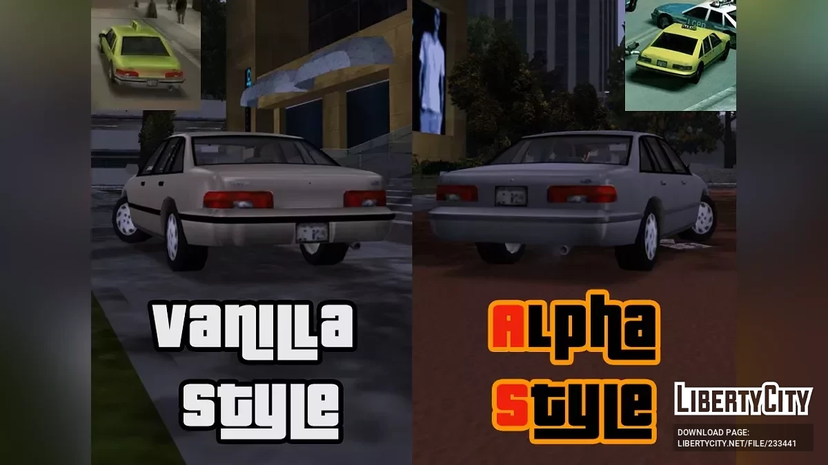 Эхо Крузер 1997 (Пак, III Такси, Полицейская Ремейк) / GTA 3